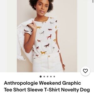 Anthropologie novelty dog tee shirt - Size S